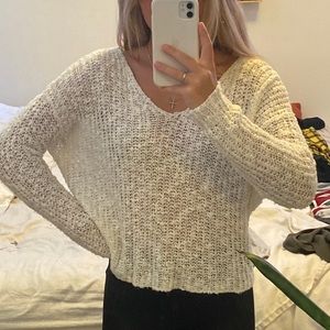 COPY - white knit sweater